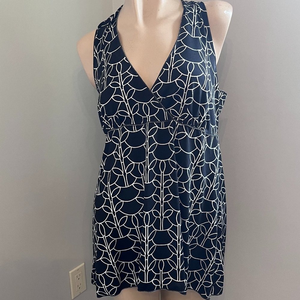 Max Edition Abstract Flower pattern,  Flowy Pullover Tank top